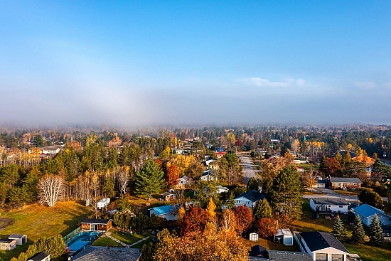 Above the Fog in Dowling- Aerial Panorama